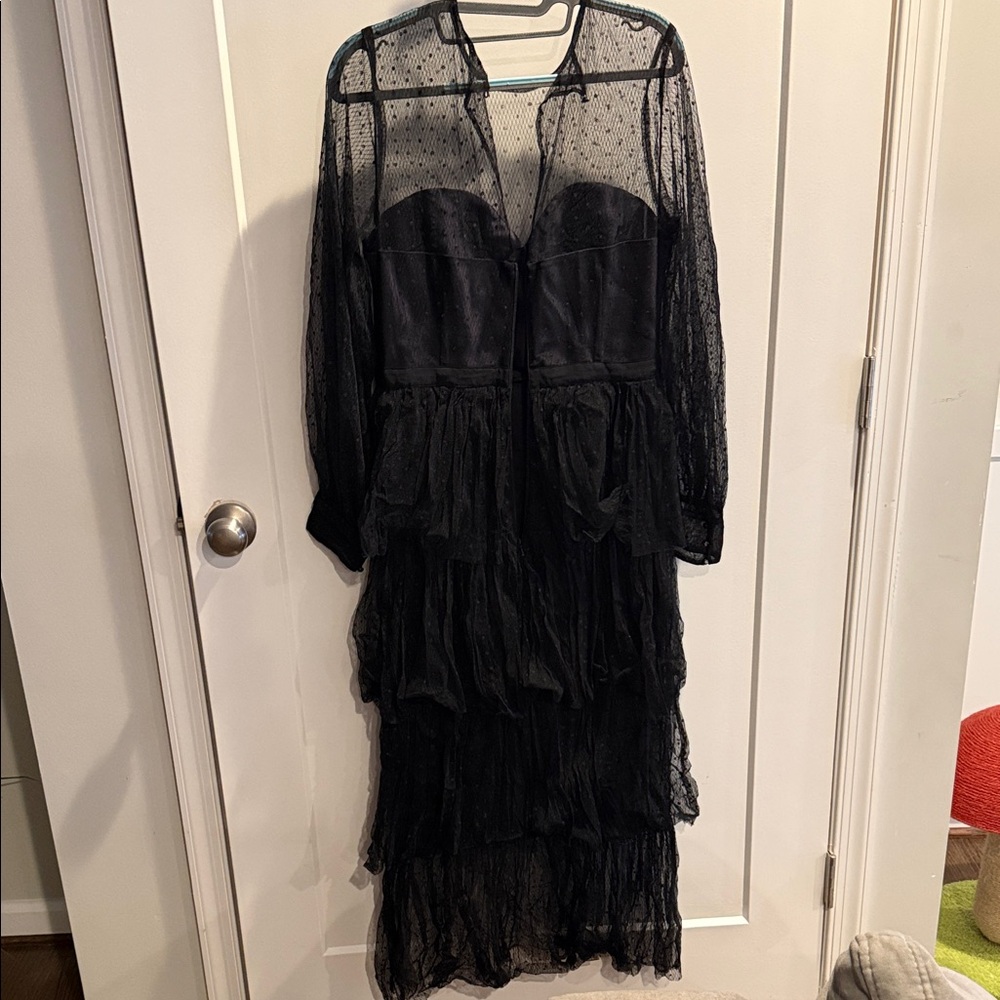 Alice McCall Black Layered Long Sleeve Dress - Picture 3 of 3